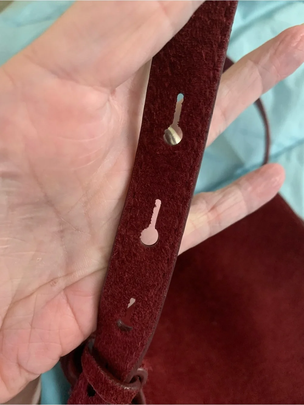 Madewell Red Suede bag - Picture 10 of 12